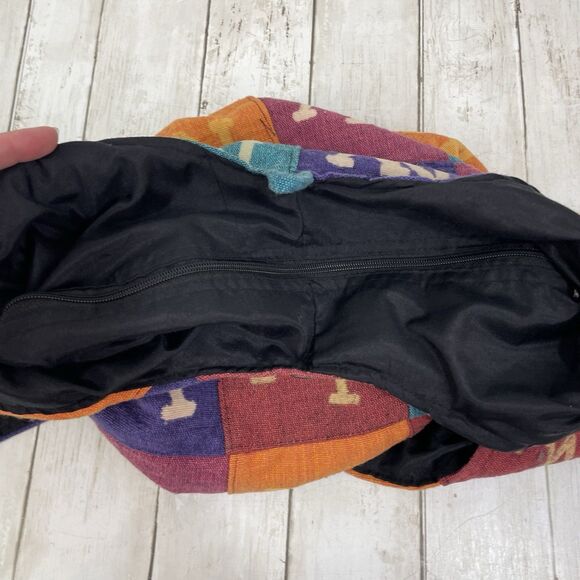 NY Crossbody Sling Slouchy HOBO Bag NEW YORK BLOCK PATCHWORK - Nepal - Picture 13 of 13